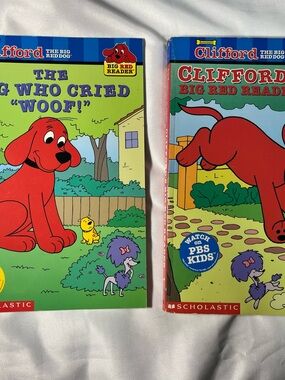 Clifford Big Red Tales Lot 2 Books Early 2000s Scholastic PBS Kids